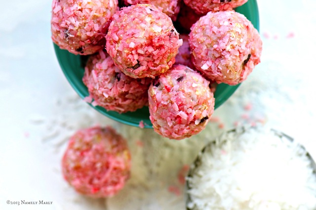Raspberry and Coconut combine to make the perfect No-Bake Cookie!