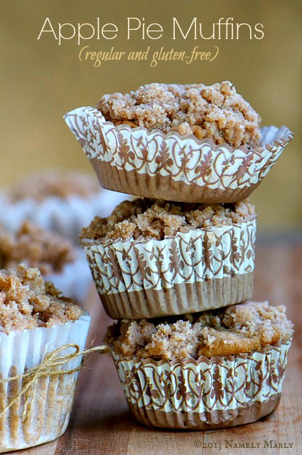 For the perfect Fall breakfast, try these Apple Pie Crumble Top Muffins (#vegan and #glutenfree recipes provided).