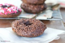 Baked Mocha Chocolate Donuts