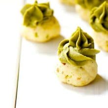 Pistachio Shortbread Cookies with Matcha Frosting4