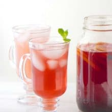 Green Tea Hibiscus Fruit Punch is loaded with healthiness, you'll feel so energized and refreshed with every glass!