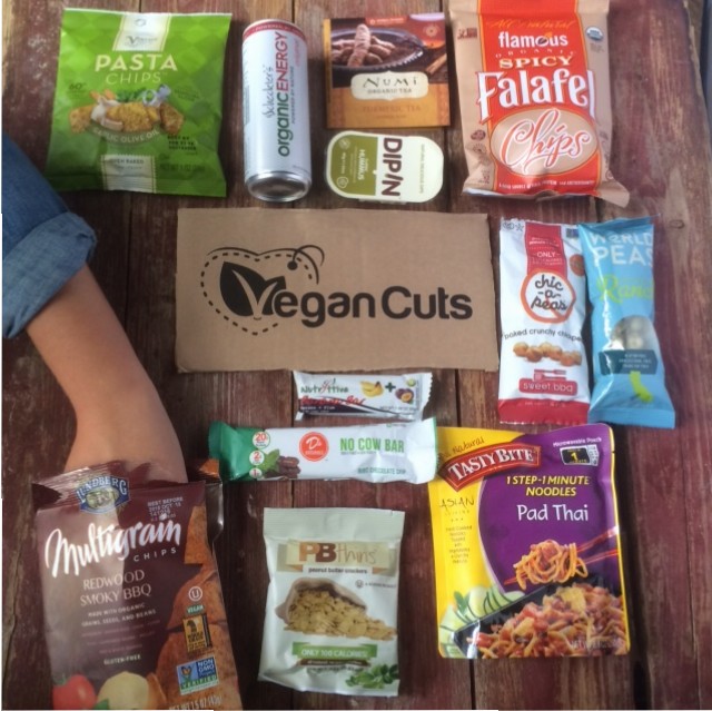 Vegan Cuts is a fun, monthly subscription where you can receive a new gift box full of vegan goodies each month