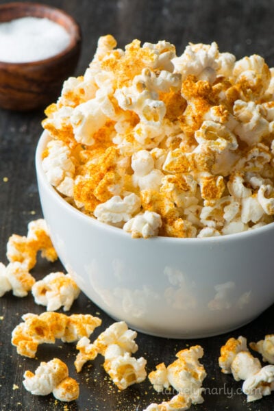 The best DIY Microwave Popcorn with a recipe for Nooch Popcorn. It's butter-free, healthy, affordable, and OH so delicious!