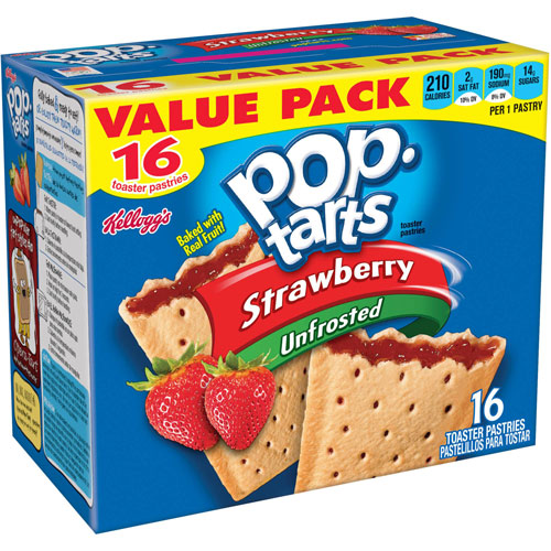 Box of Strawberry Unfrosted Pop-Tarts
