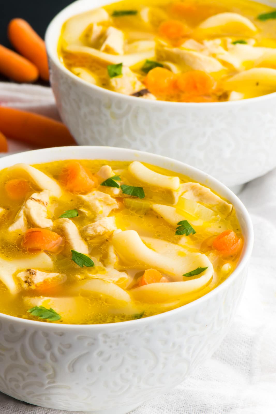 Vegan Chicken Noodle Soup - 30-Minute Recipe - Namely Marly