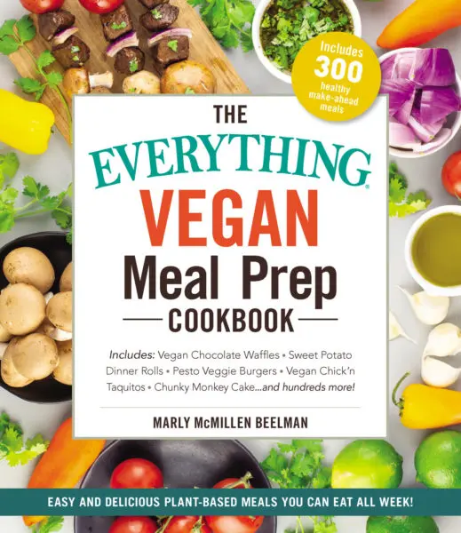 Cover of the Marly's Cookbook, The Everything Vegan Meal Prep Cookbook
