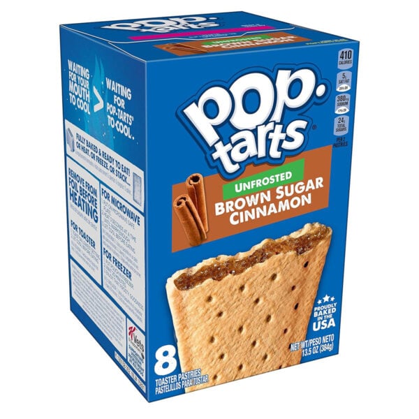a box of kellogg's unfrosted pop-tarts