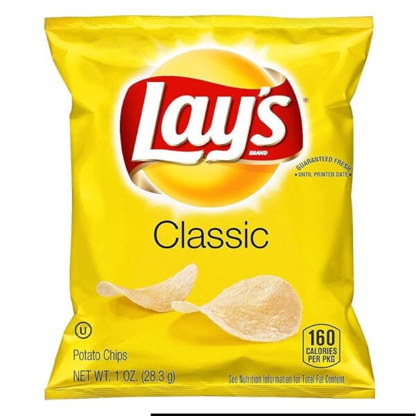 a bag of lay's potato chips
