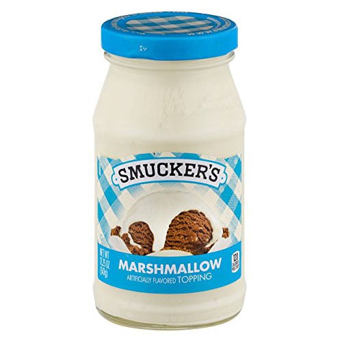 a jar of smuckers marshmallow topping