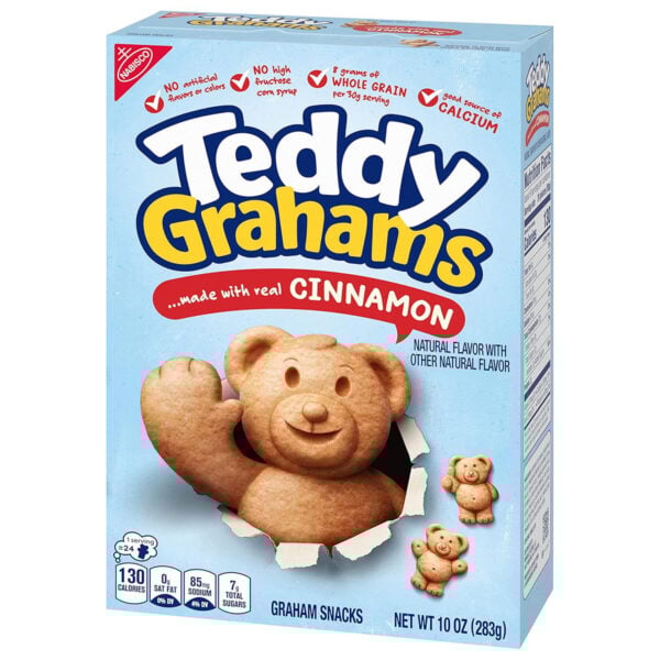 a box of cinnamon teddy grahams